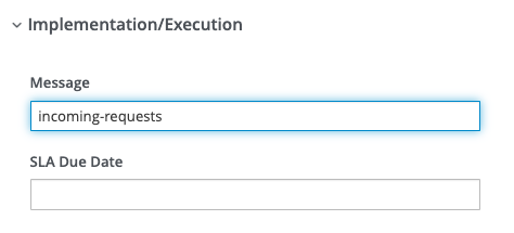 Properties configuration with Kafka Topic incoming-requests