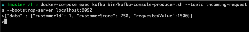 Terminal sending event