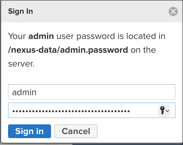 Login with template password