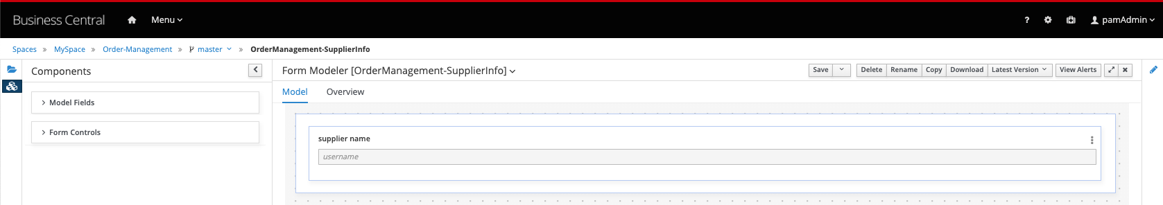OrderManagement SupplierInfo