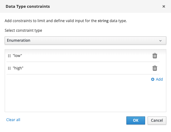 Urgency enumeration
