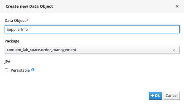Supplier Info creation