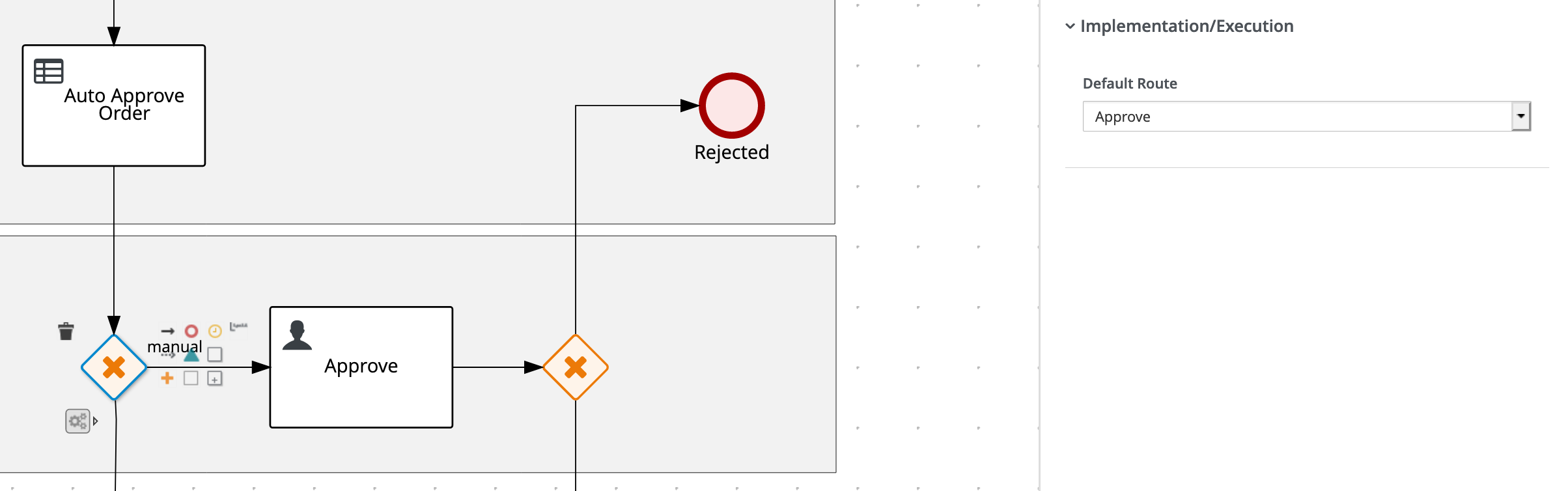 Set default route